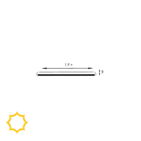 چراغ خطی روکار 120 سانتی 88 وات سری اورانوس