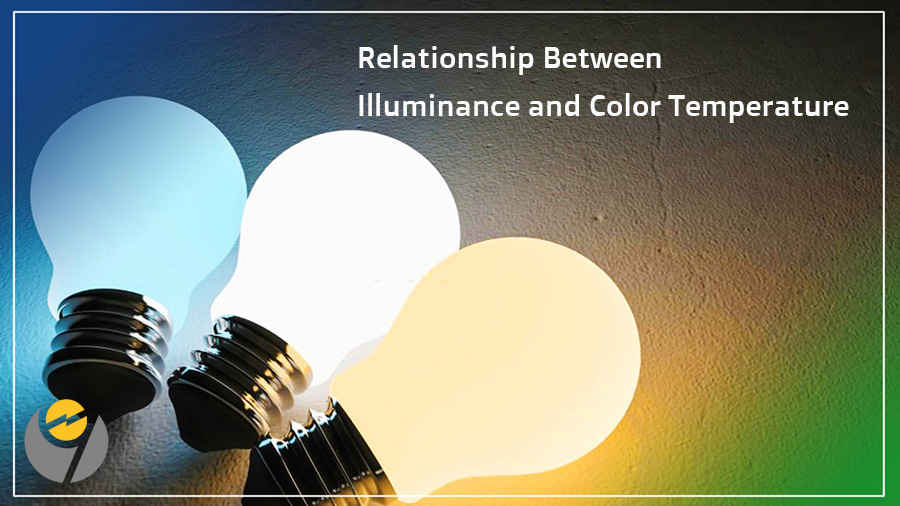 رابطه بین روشنایی و دمای رنگ نور