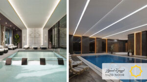 نورپردازی استخر سر پوشیده