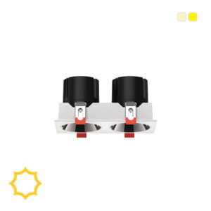 فریم توکار 2 خانه کد 14 چراغ مازراتی و تسلا