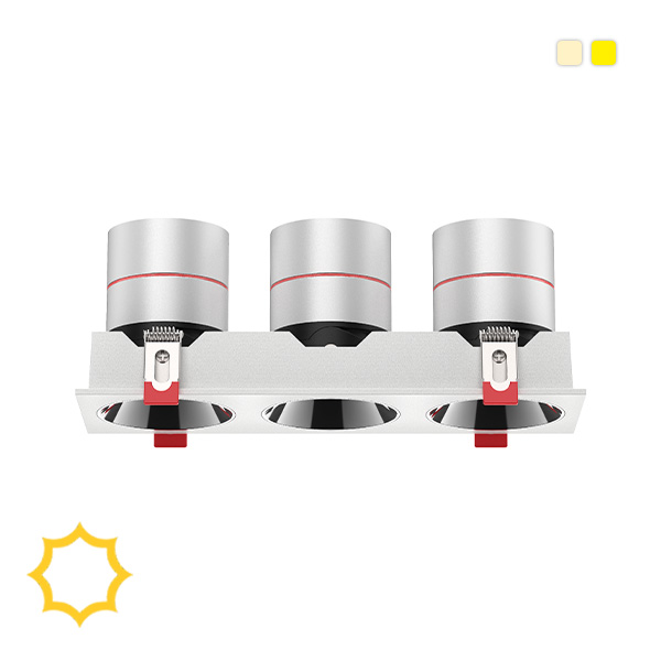 فریم توکار 3 خانه کد 16 چراغ مازراتی و تسلا