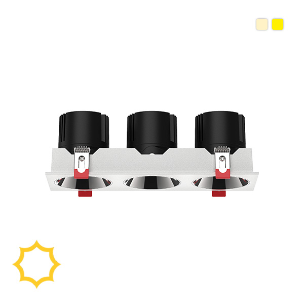 فریم توکار 3 خانه کد 16 چراغ مازراتی و تسلا