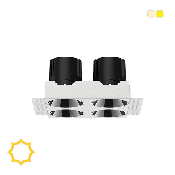 فریم گچی 4 خانه مربعی کد 17 چراغ مازراتی و تسلا