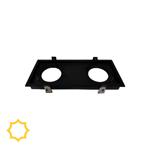 فریم مستطیل 2 خانه چراغ لوکسا لنز 120 کد 100577